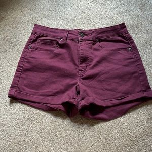 Aeropostale women stretch high waisted shorts